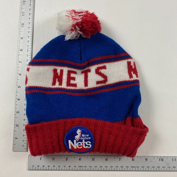 New Jersey Nets Reebok Hardwood Classics Beanie Hat Toque Cap Adult One Size NBA - Picture 3 of 6